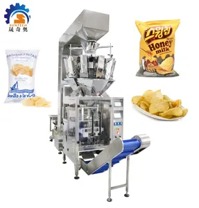 Automatic Vertical Snack Ring Integrated Packing Machine With 10 Heads Weigher
