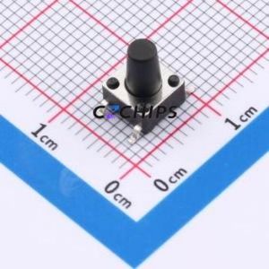 SH-6X6X9H-TP Tactile Switch SMD-4P,6x6mm Switch Single Pole Single Throw Round Button 2.5N Vertical Mount - Product Image 1
