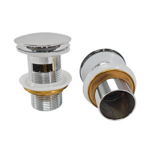 Bonde de lavabo escamotable en laiton chromé 1 1/4 pouce, <span class=keywords><strong>à</strong></span> <span class=keywords><strong>ressort</strong></span> anti-odeur pour lavabo de salle de bain - Product Image 5