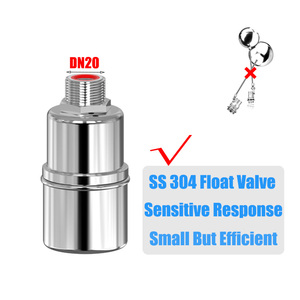 Vente en gros de vanne à flotteur, contrôle du niveau du débit d'eau, <span class=keywords><strong>maison</strong></span>, cuisine, réservoir d'eau en acier 304, vanne à flotteur sphérique - Product Image 1