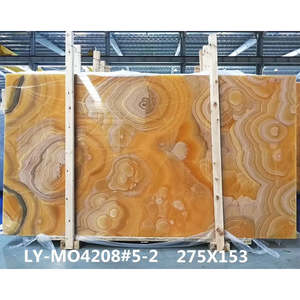 لوح حجر العقيق الأصفر الطبيعي المضيء بتقنية LED، بلاطة عقيق برتقالي مركب، حجر رخام عقيق للمطبخ - Product Image 5