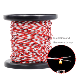 สายไฟทนความร้อนสูง AFS เทฟลอน ขนาด 0.12 /0.2 /<span class=keywords><strong>0.35</strong></span> /0.75/1.5 ตารางมิลลิเมตร สายคู่บิดเกลียวเคลือบดีบุก 2 แกน สำหรับส่งสัญญาณ -60+200 องศา ℃ - Product Image 3