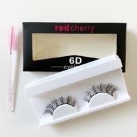 Cils en Faux Vison Naturels Faits à la Main, Marque Privée, Cils Entiers, Cils en Faux Vison avec Logo Personnalisé, Vente en Gros