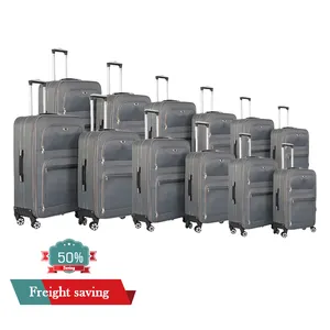OEM wholesale Small Package Freight Saving Cheap shipping costs 12pcs sets CKD SKD Semi finished Hot Sale Luggage set
