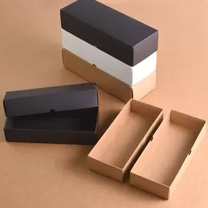 Paket Kraft Kotak Laci Kertas Desain Kustom Gratis untuk Sabun Batang Buatan Tangan, Kotak Kemasan Bom Mandi Kecil Cetak Banyak Warna