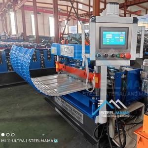 Factory Supply Full Automatic TR5 Trapezoidal <b>Metal</b> Roofing Sheet Crimping <b>Machine</b> for Bolivia - Product Image 2