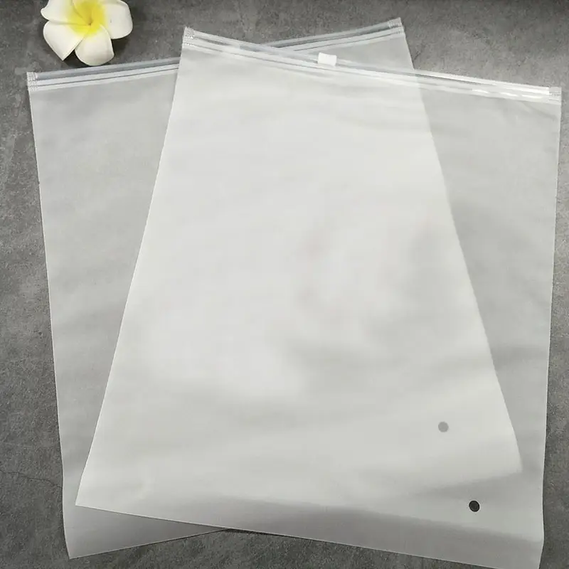 customized eco friendly compostable packaging resealable pvc ziplock bag with punch