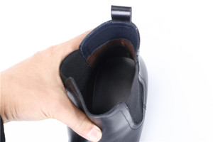 <span class=keywords><strong>Scarpe</strong></span> da equitazione in pelle da uomo in pelle nera di alta qualità
