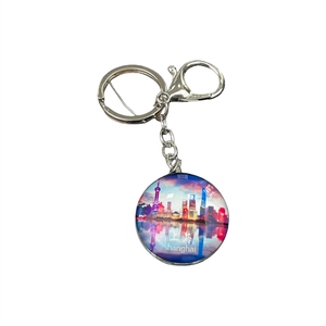 <span class=keywords><strong>Porte</strong></span>-clés souvenirs de Shanghai, tours de perles, le Bund, les sites touristiques du Temple du Dieu de la Ville, petits cadeaux touristiques, pendentifs - Product Image 5