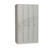 Meuble de rangement fonctionnel, armoire de rangement en acier à 3 ou 4 portes, penderie pour vêtements/vêtements de sport, casier en acier