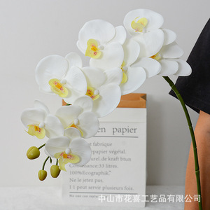 Fleur Artificielle Phalaenopsis 3D à 9 Têtes, en Soie Douce Faite à la Main, pour Mariage, Décoration Intérieure et Composition Florale - Collection Flower Delight - Product Image 2