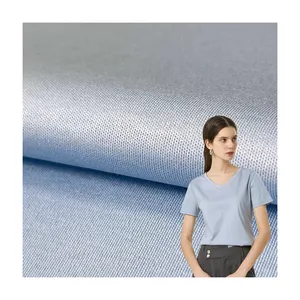 Boran Textiel Super Kwaliteit 50S 60S 70S 90S 100S Zachte Gebreide Dubbel Gemerceriseerde Katoenen Stof