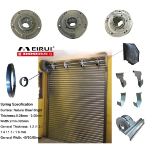 Boîtier de ressort en acier moderne et durable avec bille en nylon pour système de ressort à bande plate utilisé pour les portes de volet roulant, vis incluse, garantie 1 an - Product Image 1