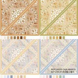 Foulard triangolare stampato FulareS 60x135 cm, accessorio multifunzionale per uomo e donna, per tutte le stagioni, motivo floreale, poliestere e cotone - Product Image 1