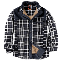 Vestes d'hiver personnalisées, chemise à carreaux, manteau, veste en polaire grande taille, coupe-vent, chaude, à capuche, en coton, veste de sport personnalisée pour hommes