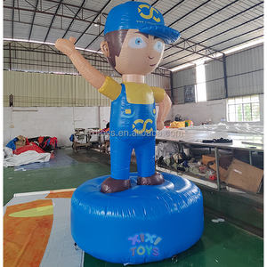 Publicidad personalizada 3M <span class=keywords><strong>H</strong></span> inflable dibujos animados niño personaje modelo globo - Product Image 2