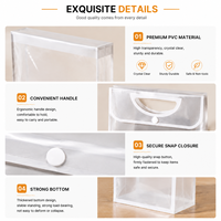 Boîte de rangement en PVC pour supermarché, écologique, recyclable, fabriquée en usine OEM, avec poignée