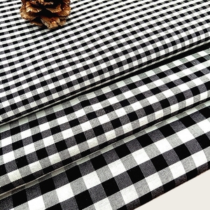 Tela de Algodón Puro Suave y Fresca Estilo Años 50, Tejido Liso Teñido con Hilo, Cuadros, para Camisas y Vestidos - Product Image 3