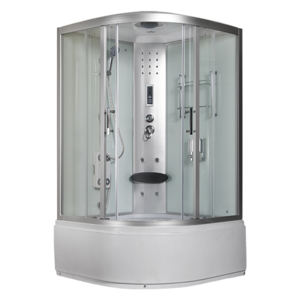 Cabine de Chuveiro a Vapor YITE com Porta de Correr em Vidro Temperado de Nível Comercial, Sistema de Sauna de Luxo para Banheiro de Hotel - Product Image 1