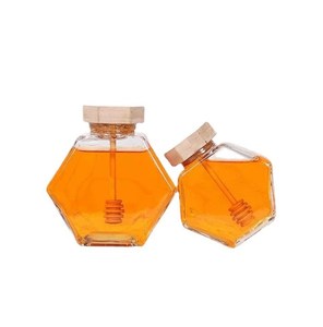 Mật Ong Bao Bì 100Ml 180Ml Rỗng Thủy Tinh Hình Lục Giác Lọ Với Kim Loại Có Nắp Đậy Tùy Chỉnh Màu Sắc Logo In Ấn Thực Phẩm Cấp - Product Image 6
