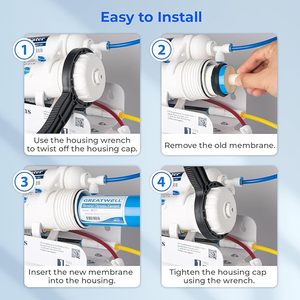 Purificador de Agua por Ósmosis Inversa con Membrana RO Eléctrica, Cartucho de Filtro de 100G para una Purificación de Agua Eficiente - Product Image 6