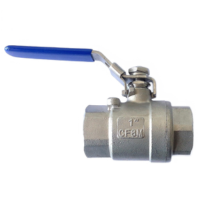 Vanne en acier inoxydable d'un diamètre nominal de 304/316 Vanne à boisseau sphérique manuelle en deux parties avec raccord fileté interne - Product Image 2