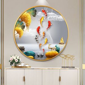 Peinture Murale Abstraite Papillon Cerf Diamant Décoration <span class=keywords><strong>Verre</strong></span> Luxe Cuadros <span class=keywords><strong>Personnalisé</strong></span> Huile Décorative Image Cristal Porcelaine - Product Image 3