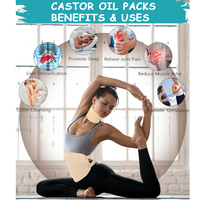 100% pur chanvre biologique pressé à froid huile de ricin ensemble emballage réutilisable pour le Massage de la santé du corps