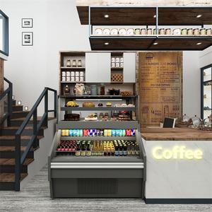 Nouveau design Rideau d'air refroidisseur ouvert Grab and Go réfrigérateur commercial d'affichage de gâteau pour <span class=keywords><strong>boulangerie</strong></span> - Product Image 6