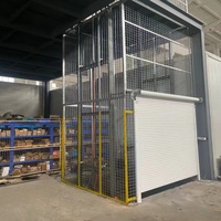 Nouvelle porte à enroulement de sécurité pour levage hydraulique pour travaux de construction - Système de rail de guidage bilatéral, câble de levage, capacité de 3 tonnes