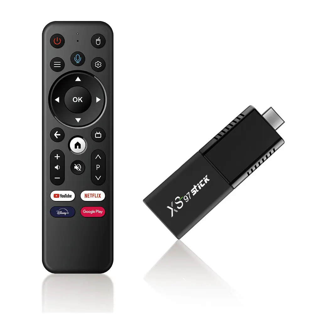 In stock fast shipping android tv box 2gb 8gb smart tech tvstick tv stick with remote 4k USB stick tv
