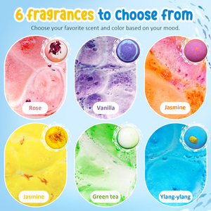Coffrets Cadeaux de 6 Bombes de Bain Bio Parfumées Personnalisables avec Logo, Jouets Océaniques Mignons pour Enfants, Fournisseurs Chinois de Boules de Sel de Bain, pour Garçons et Filles - Product Image 4