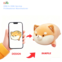 Peluche personnalisée mignonne Shiba Inu Corgi en coton, poupée en peluche douce avec rembourrage en PP, oreiller chien mignon en polyester, fabricant OEM