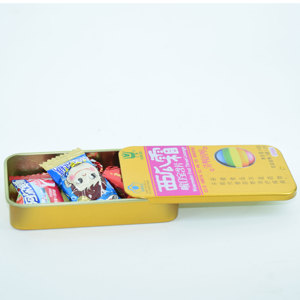 Little Metal Sliding <strong>Tin</strong> <strong>Box</strong> Custom Size Logo <strong>Rectangle</strong> Storage <strong>Slide</strong> Can Jars Square Cosmetic Iron Silver Black Sliding Boxes - Product Image 1