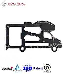 Многофункциональный инструмент-карта из нержавеющей стали для автодомов и кемперов, мультитул, промо-подарок, открывалка для бутылок, персонализированный с логотипом на заказ - Product Image 1