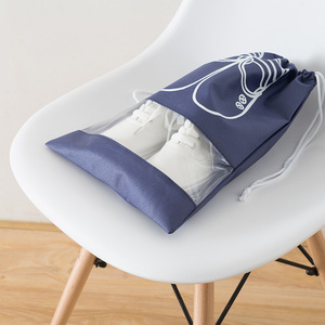 Bolsas de almacenamiento de zapatos de viaje con cordón, cubierta transparente no tejida a prueba de polvo para viaje, forma rectangular, paquete de 10 - Product Image 5