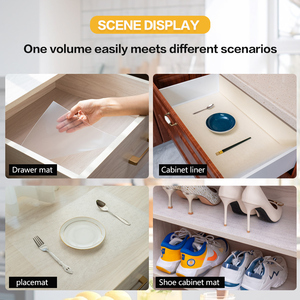 30*150cm Free Sample Non-slip Kitchen Drawer Mat Waterproof Cuttable Table Mat <strong>Shelf</strong> Liners Kitchen Drawer Liner Drawer Mats - Product Image 5