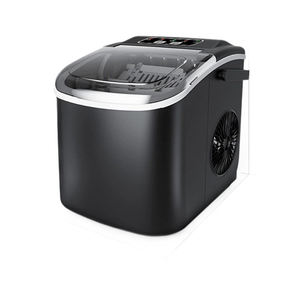 Produzca rápidamente 9 cubitos de hielo en solo 9 minutos con mango portátil, la máquina para hacer hielo en casa de escritorio incluye cuchara para hielo y cesta - Product Image 4