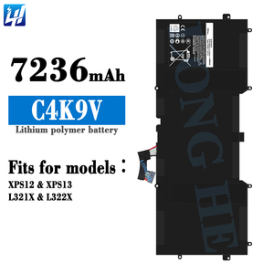 Batterie d'ordinateur portable de remplacement rechargeable 7,4 V 7236 mAh C4K9V pour ordinateurs portables <span class=keywords><strong>Dell</strong></span> XPS12/XPS13/L321X/<span class=keywords><strong>L322X</strong></span> - Product Image 1
