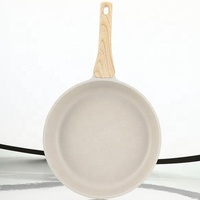 Poêle à frire en aluminium moulé sous pression Titanium Pro antiadhésive pour la maison et la cuisine avec poignée douce au toucher