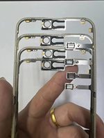 Coque de protection intégrale 360° avec support et bords lisses, design uni, pour iPhone 15, 15 Pro Max, 15 Plus, avec OCA