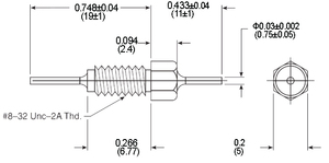 Emi ren Gốm Bộ lọc 8-32unc giá rẻ giá Class 2A THD thành phần điện tử feedthrough Bộ lọc sản phẩm tụ - Product Image 6