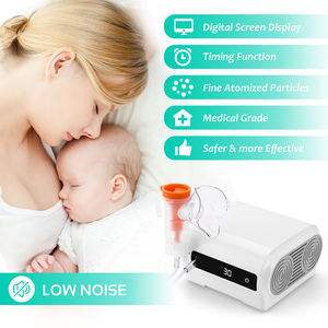 Fitconn mesin Nebulizador baru <span class=keywords><strong>Nebulizer</strong></span> kompresor Piston tampilan LCD Digital besar medis dengan EU-MDR - Product Image 6
