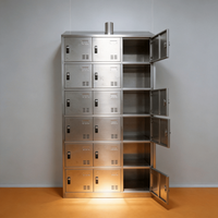 Casier de personnel en acier inoxydable, casier de vestiaire, armoire de rangement pour vêtements, armoire de rangement pour salle blanche, pour atelier et usine alimentaire