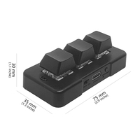 Teclado Mecánico Mini para Juegos MK321BT con Cable, Sensor BT para PC, USB Personalizado, 3 Teclas de Goma, Programación de Macros, Certificado RoHS CE
