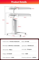 Shenzhen Suyzeko Skin Support 660 810nm Équipement de beauté personnalisé, panneau de luminothérapie LED infrarouge multi-ondes pour tout le corps
