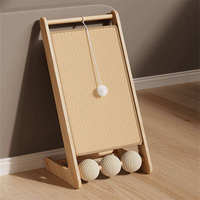 Kinghon Arbre à chat en bois de luxe moderne de conception récente, grand, durable, jouet interactif pour chats et chiens, utilisation en intérieur, carton