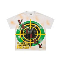   T-shirt ample à manches courtes 100 % coton pour homme, style hip-hop européen et américain, motif imprimé vieilli Valley Dreams