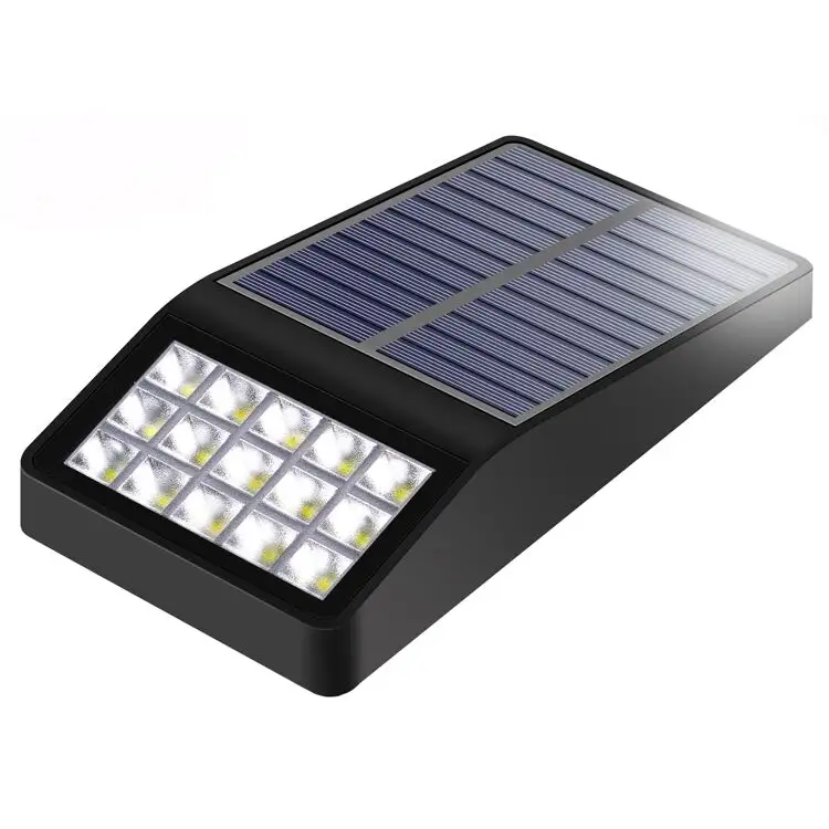 SL-860A nhà máy bán hàng trực tiếp 15 LED SMD 2835 ngoài trời LED dải dài năng lượng mặt trời Đèn tường ngoài trời