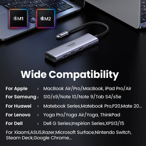 UGREEN <span class=keywords><strong>USB</strong></span> C HUB Tipo-C a HD Adaptador 4K30Hz PD100W SD TF Dock <span class=keywords><strong>USB</strong></span>-C 3,1 Splitter para MacBook iPad Pro Air Huawei <span class=keywords><strong>USB</strong></span> 3,0 HUB - Product Image 6